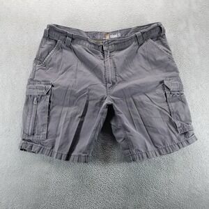 Carhartt Shorts Mens 42 Gray Baggy Cargo 10" Relaxed Utility Twill‎ Workwear
